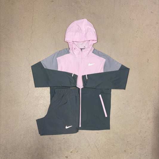 DEMO Nike Pink Foam Windrunner x Grey Challenger Shorts